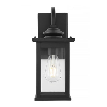 Cary 5.9" Iron/Glass Traditional Modern Lantern LED Outdoor Lantern - JONATHAN Y